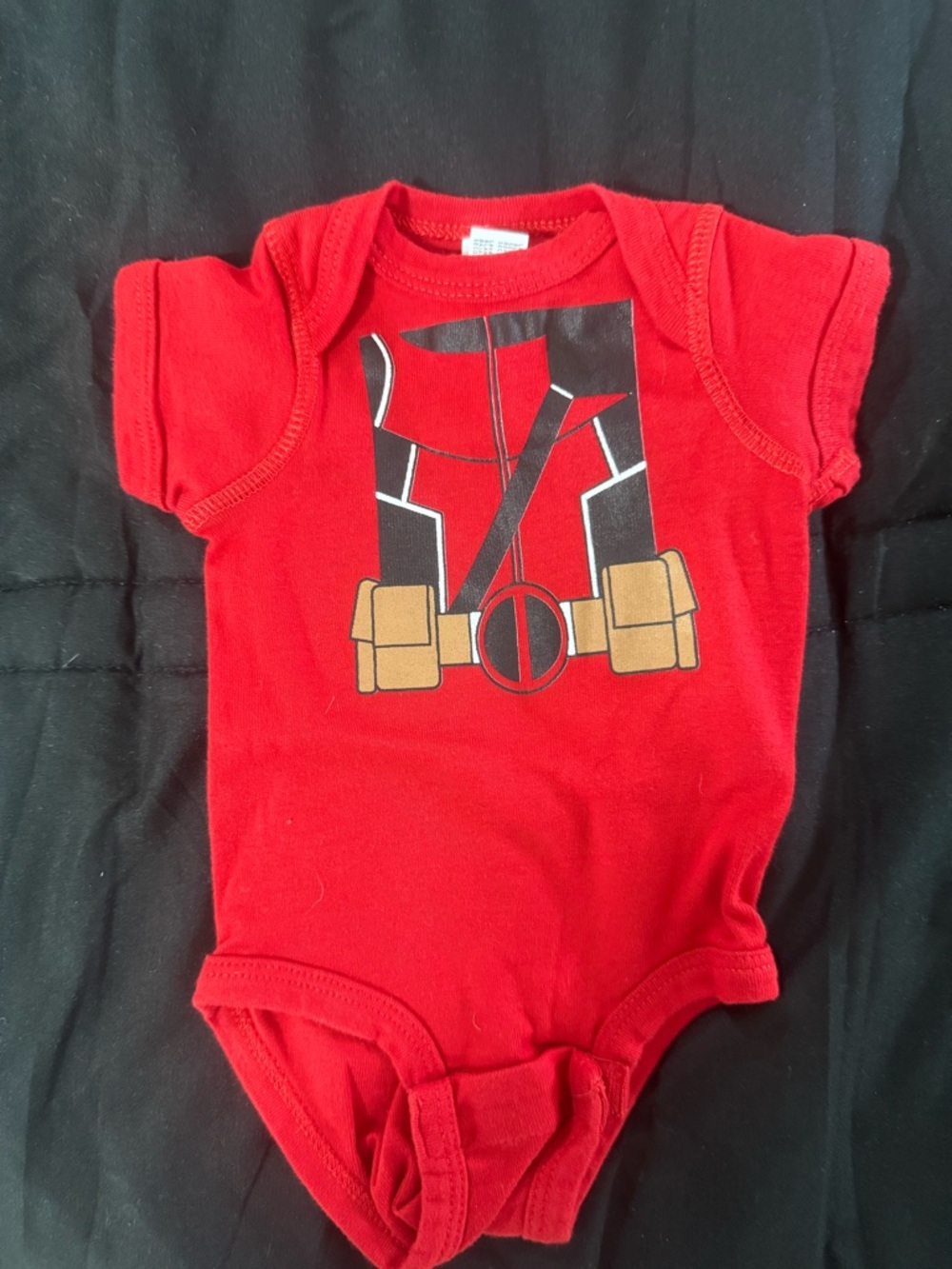 Rabbit Skins Deadpool Graphic One-Piece Bodysuit